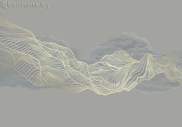 Фотообои De-Art Молния 3Д абстракция